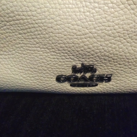 COPY - COACH CREAM COLOR TOTE/ SNAKE SKIN TOP/ SHOULDER BAG STRAP PEACHSTRAP … - Picture 10 of 16